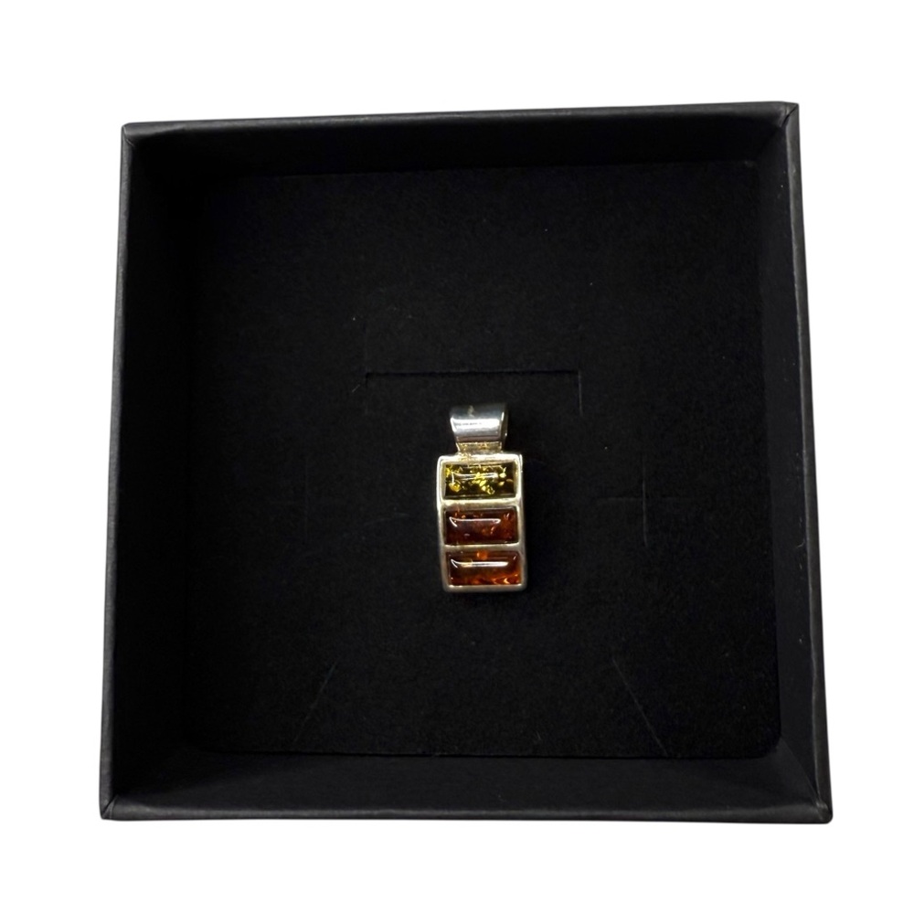 925 Sterling Silver Triple Layer Multi-Colored Ba… - image 2